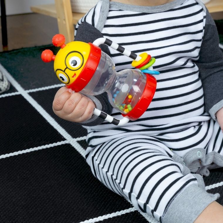Baby Einstein, Cal’s Sensory Shake-up, grzechotka sensoryczna, 3m+