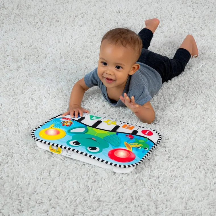 Baby Einstein, Neptune's Kick & Explore™, interaktywna mata muzyczna, pianinko 2w1