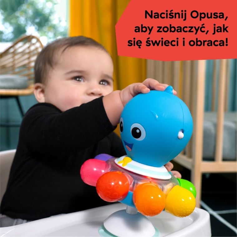 Baby Einstein, Opus's Spin and Sea, interaktywna ośmiornica, przyssawka