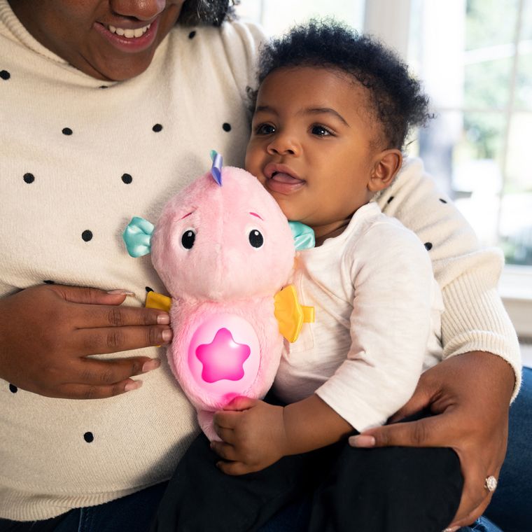 Baby Einstein, Sea Dreams, Seahorse, zabawka sensoryczna, konik morski, różowy