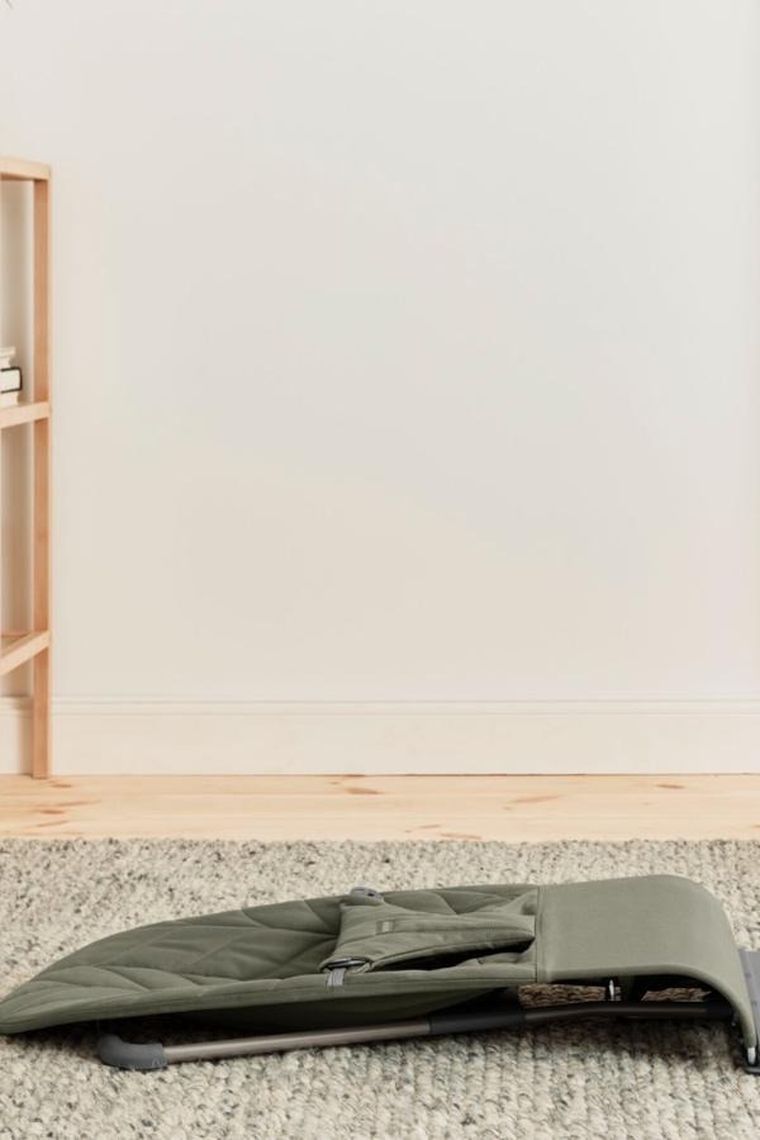 BabyBjörn, Bliss Woven, Petal Quilt, leżaczek, ciemnozielony