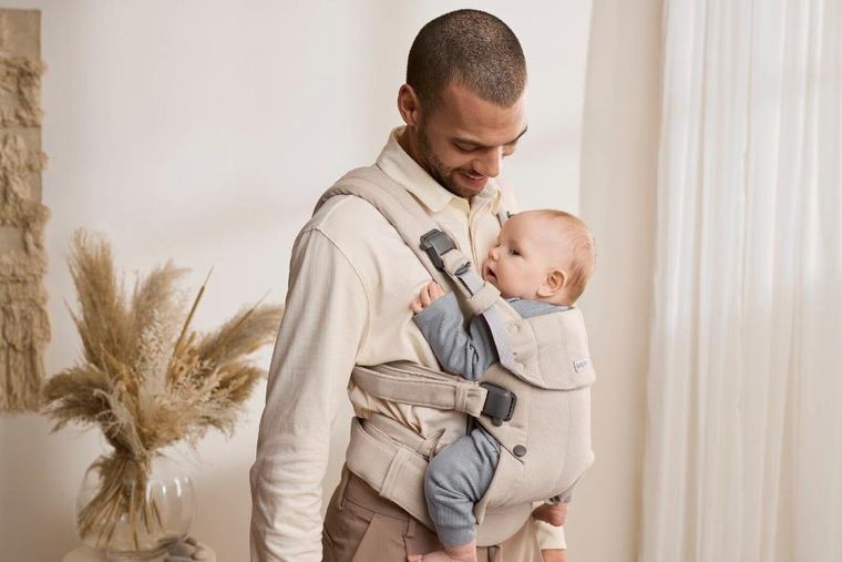 BabyBjörn, Harmony, nosidełko, woven, jasny beż