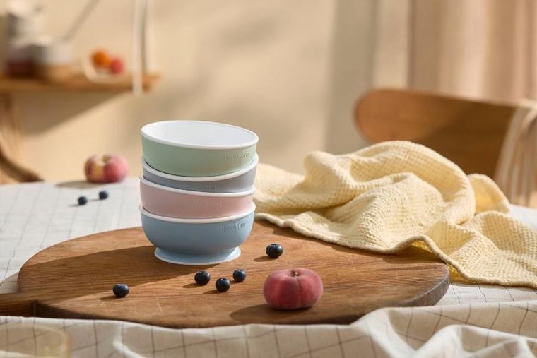 BabyBjörn, zestaw miseczek, Powder Blue, 2 szt.