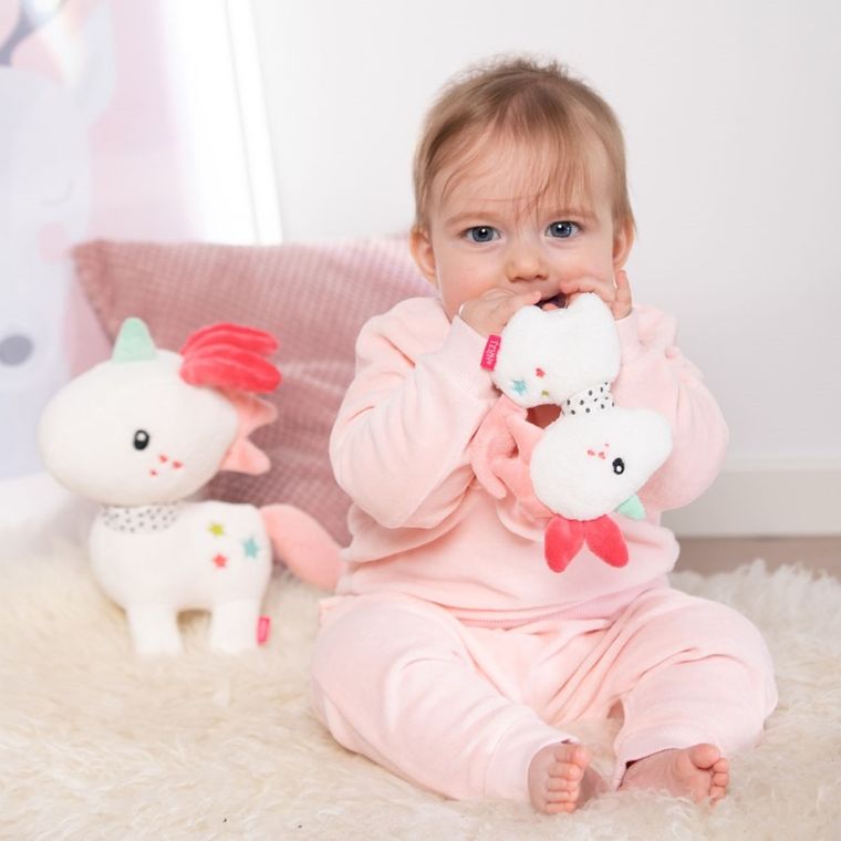 Babyfehn, Aiko i Yuki, maskotka z grzechotką, jednorożec Aiko