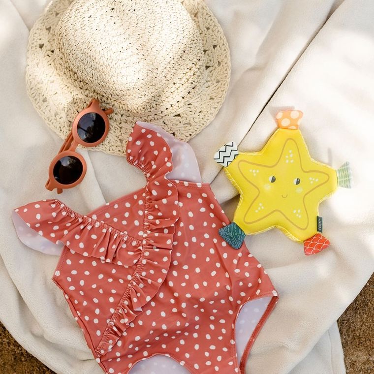 BabyFehn, Chlap i się baw, miękka gąbka, rozgwiazda, zabawka do kąpieli