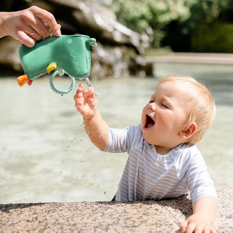BabyFehn, Chlap i się baw, pojemnik na wodę, krokodyl, zabawka do kąpieli