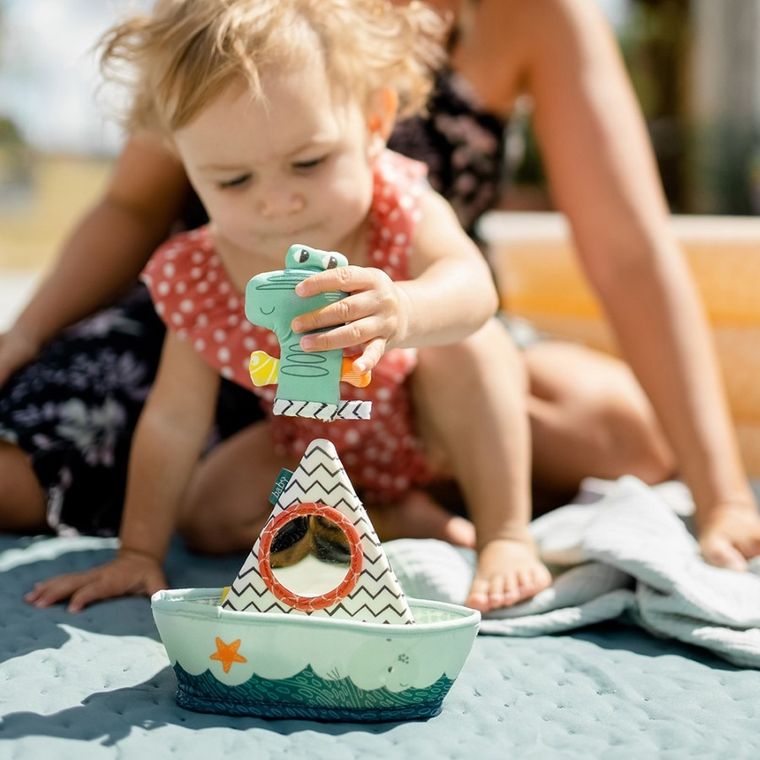 BabyFehn, Chlap i się baw, statek do kąpieli z pacynką na palec, zabawka do kąpieli