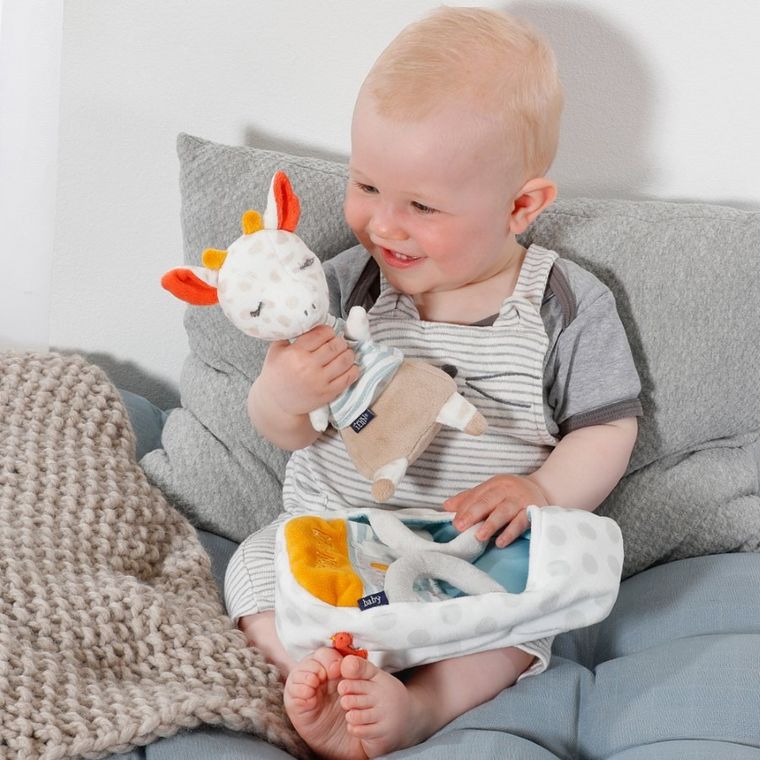 BabyFehn, Żyrafa, Dobranoc, maskotka z nosidełkiem, świecąca w ciemności