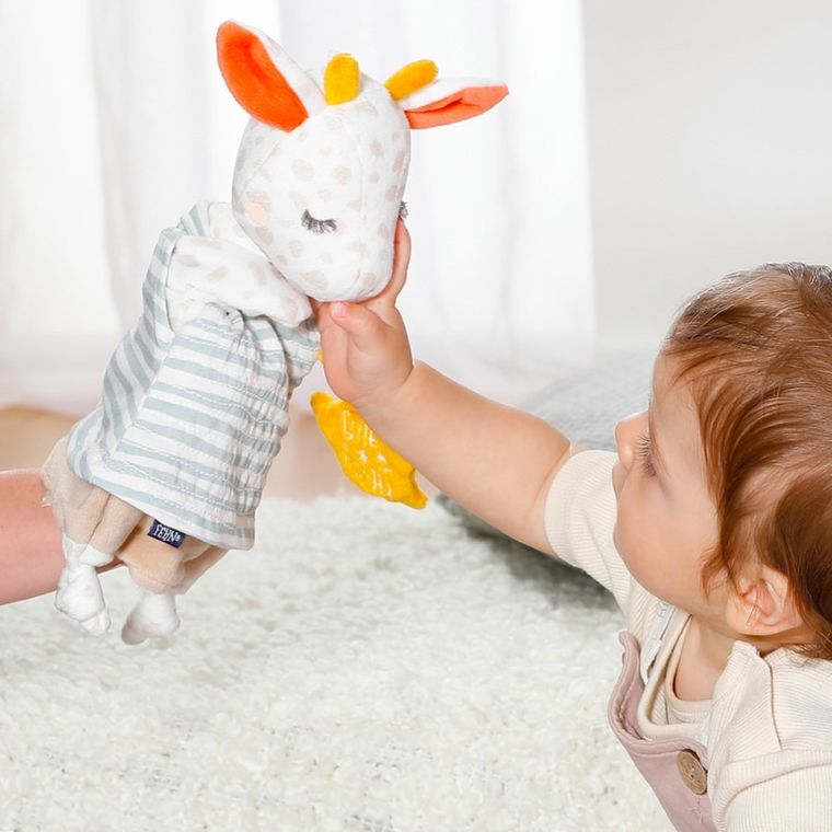 BabyFehn, Żyrafa, Dobranoc, pacynka, świecąca w ciemności