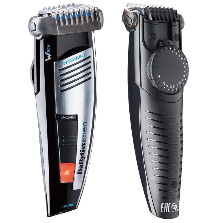Babyliss, trymer, E846E W-tech, srebrny
