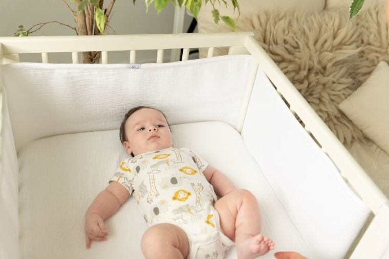 BabyMatex, Bump Air Muslin, ochraniacz do łóżeczka, biały, 180-30cm