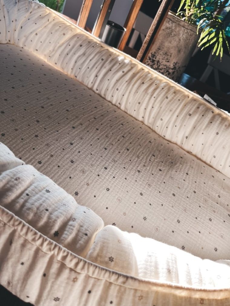 BabyMatex, gniazdo niemowlęce, kwiatki, 55-80 cm