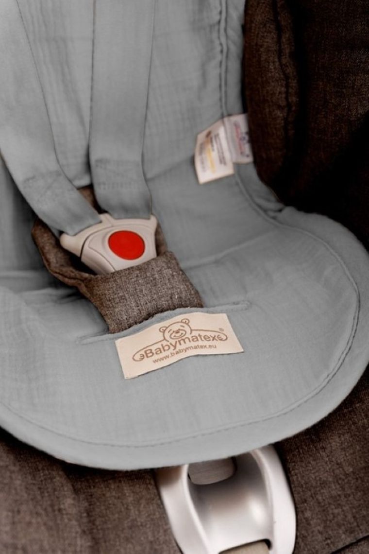 BabyMatex, Paddi, Muslin, nakładka do wózka, fotelika redukująca nacisk, grafitowa