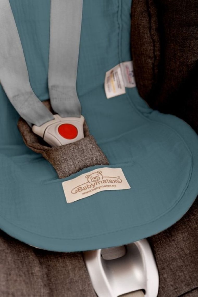BabyMatex, Paddi, Muslin, nakładka do wózka, fotelika redukująca nacisk, zielona