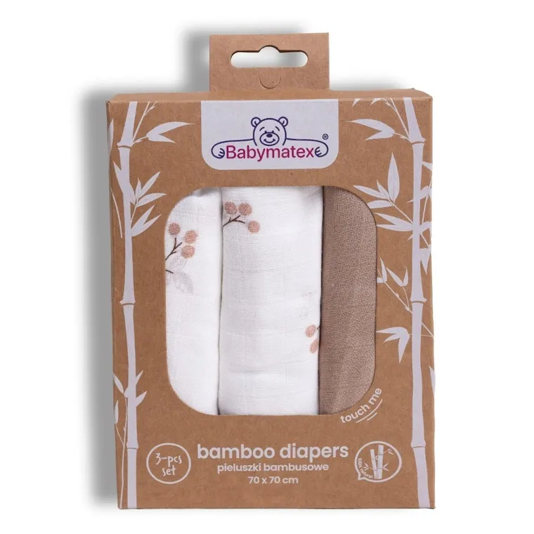 Babymatex, pielucha bambusowa, 70-70 cm, 3 szt.