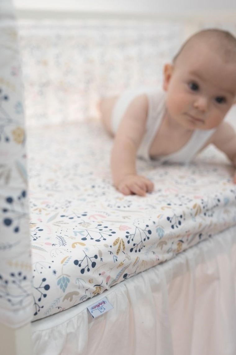 BabyMatex, prześcieradło jersey z gumą, kwiaty 60-120 cm