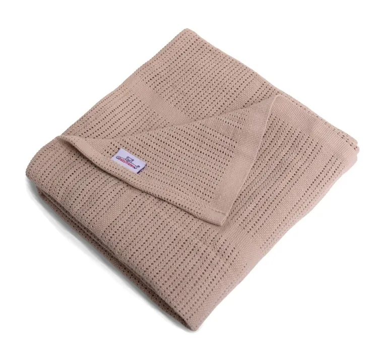 Babymatex, Sisi, kocyk bawełniany, beżowy, 75-100 cm