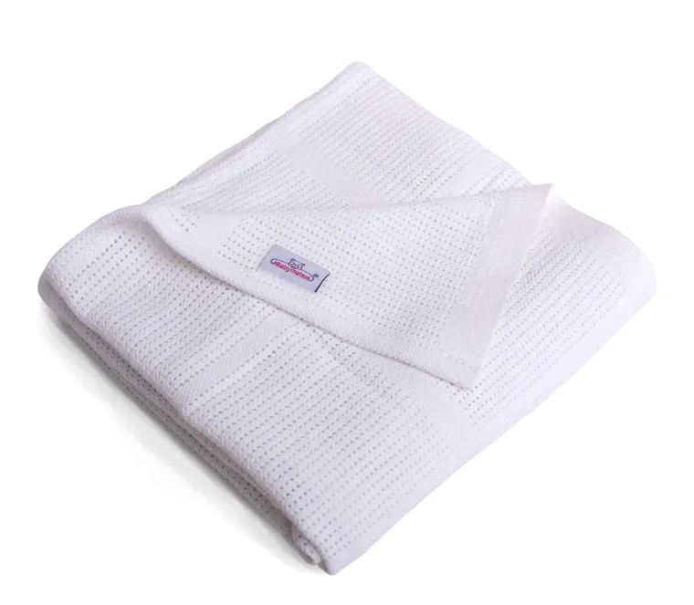 Babymatex, Sisi, kocyk bawełniany, biały, 75-100 cm