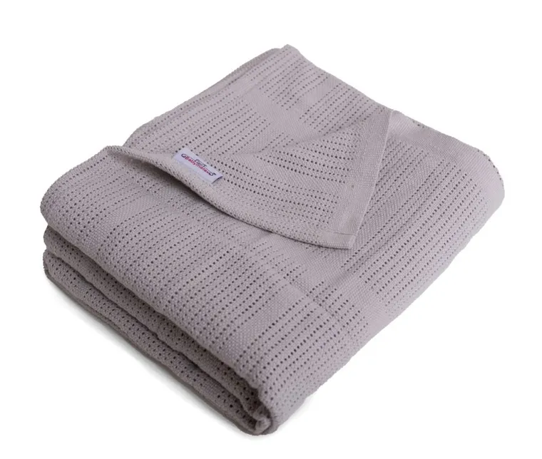 Babymatex, Sisi, kocyk bawełniany, szary, 75-100 cm