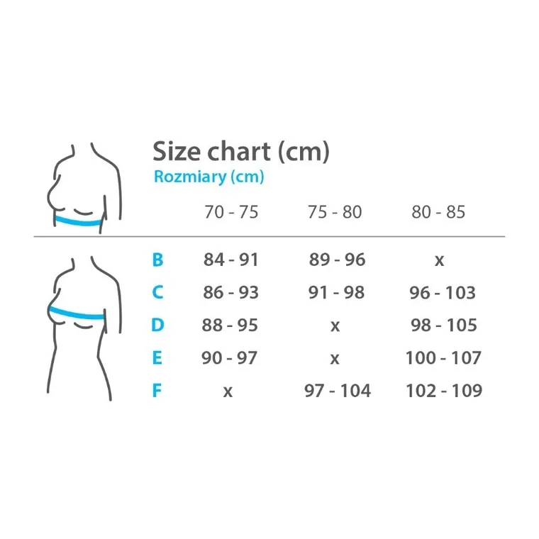 BabyOno, biustonosz do karmienia, neutralny, rozmiar D80-85