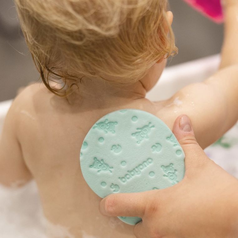 BabyOno, gąbka kąpielowa dla dzieci i niemowląt, miętowa