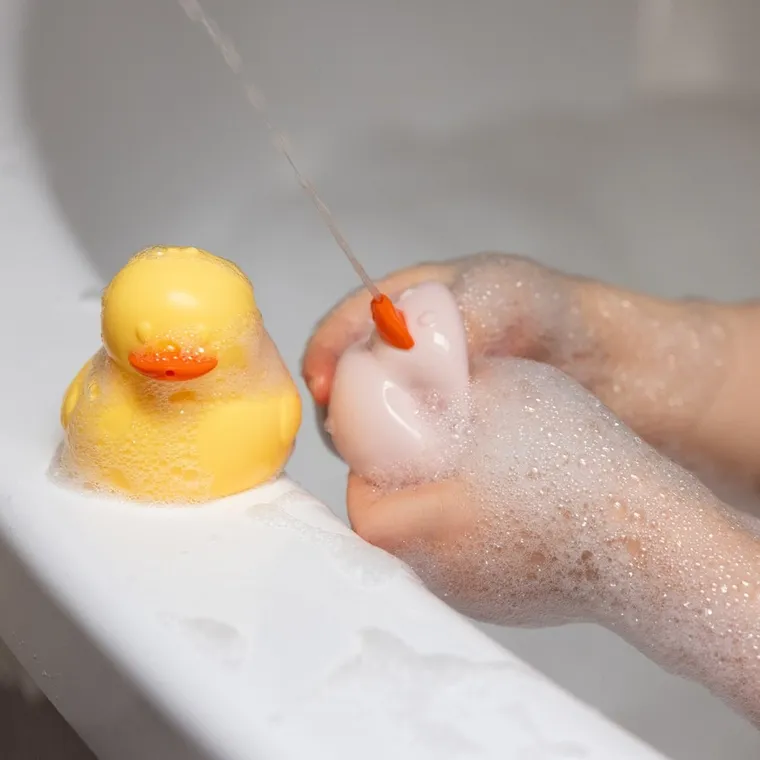 BabyOno, kaczuszki, silikonowe zabawki kąpielowe, 3 szt.