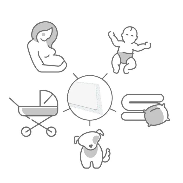 BabyOno, podkłady higieniczne, 40-60 cm, 12 szt.