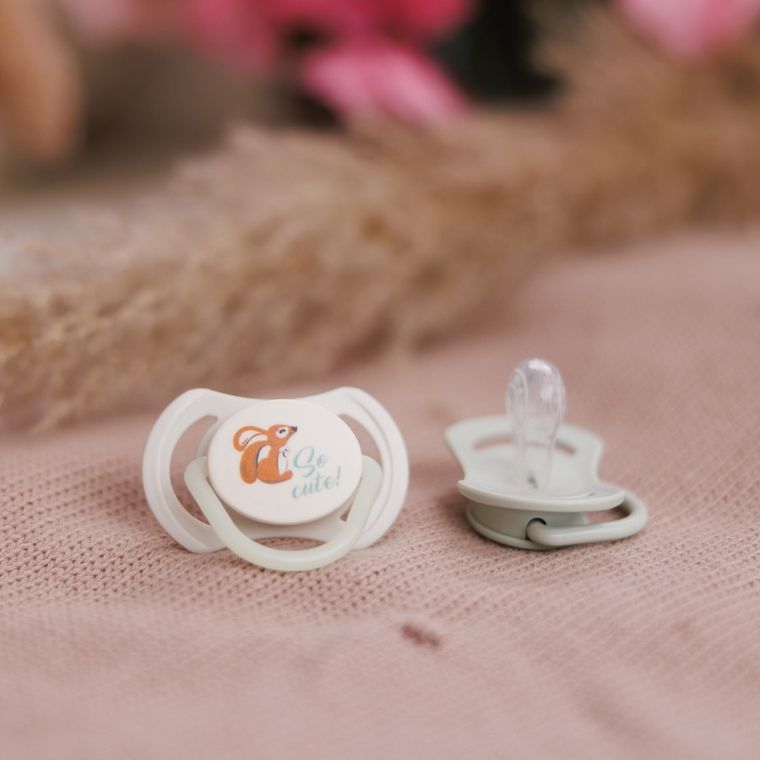 BabyOno, smoczki symetryczne, silikonowe, 6-18 m