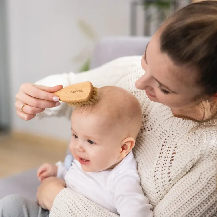 BabyOno, szczotka z naturalnego włosia, średnio miękka