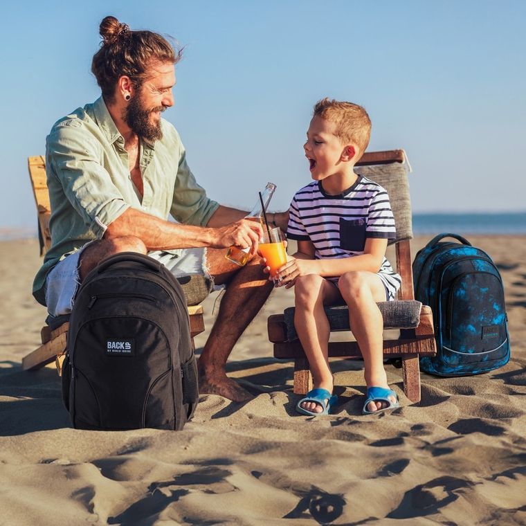 BackUp, plecak szkolny, 3-komorowy, Ocean Deep