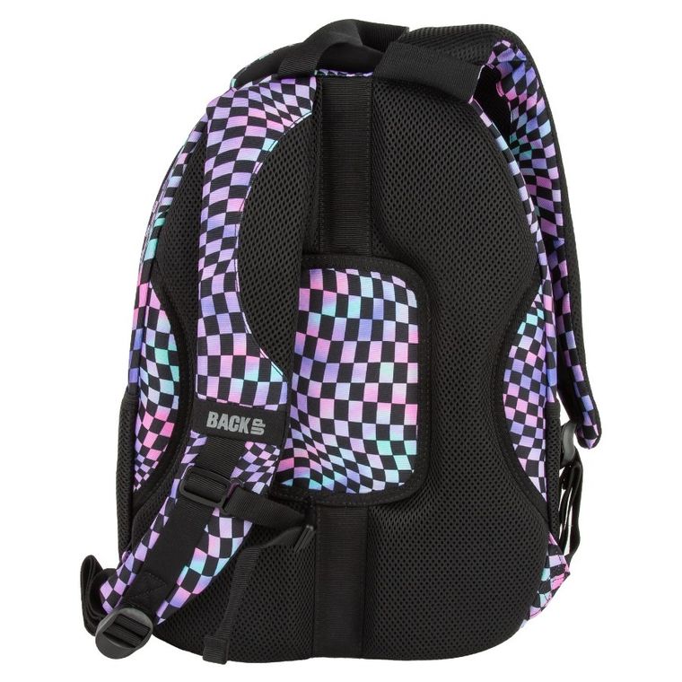 BackUp, plecak szkolny, 4-komorowy, Szachownica Crazy