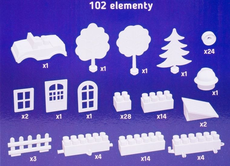 Bączek, klocki, 102 elementów