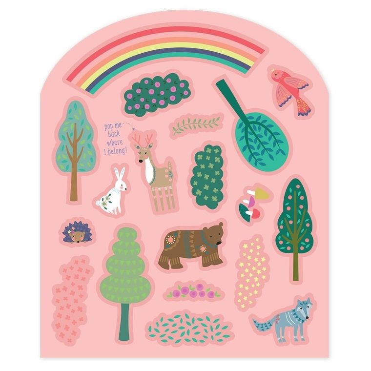 Bajkowy Świat. Zestaw naklejek wielokrotnego użytku