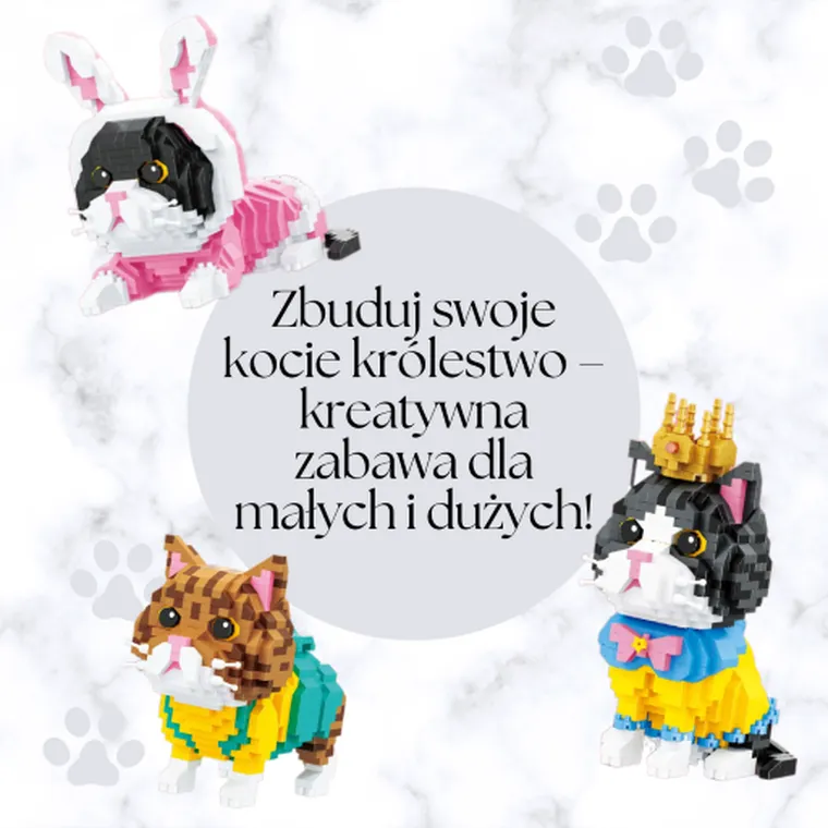 Balody, Kot z koroną, klocki konstrukcyjne, 875 elementów