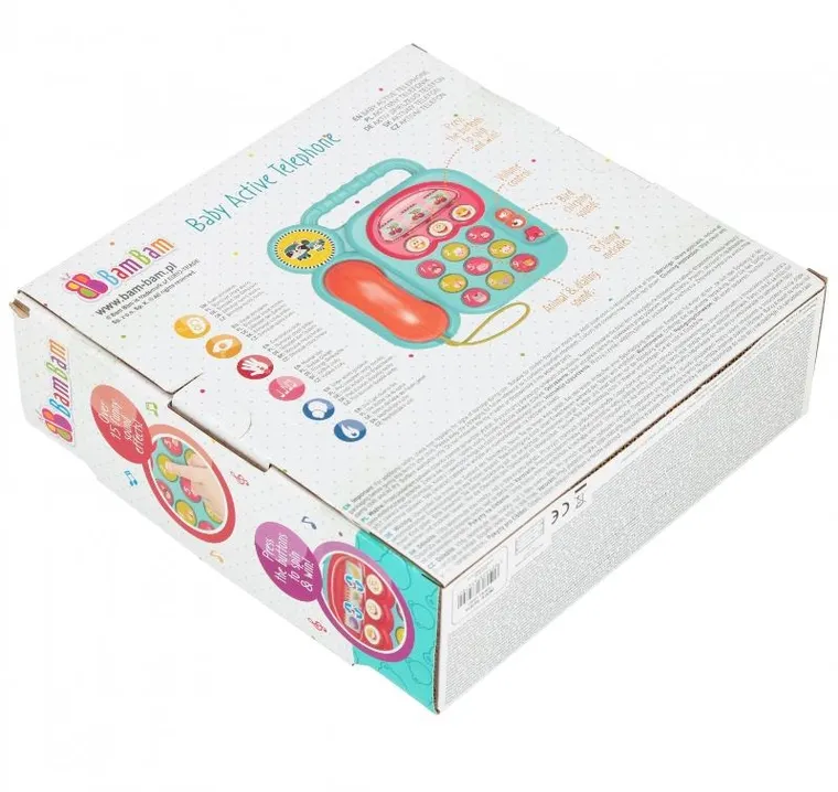 Bam Bam, muzyczny telefonik stacjonarny, zabawka interkatywna