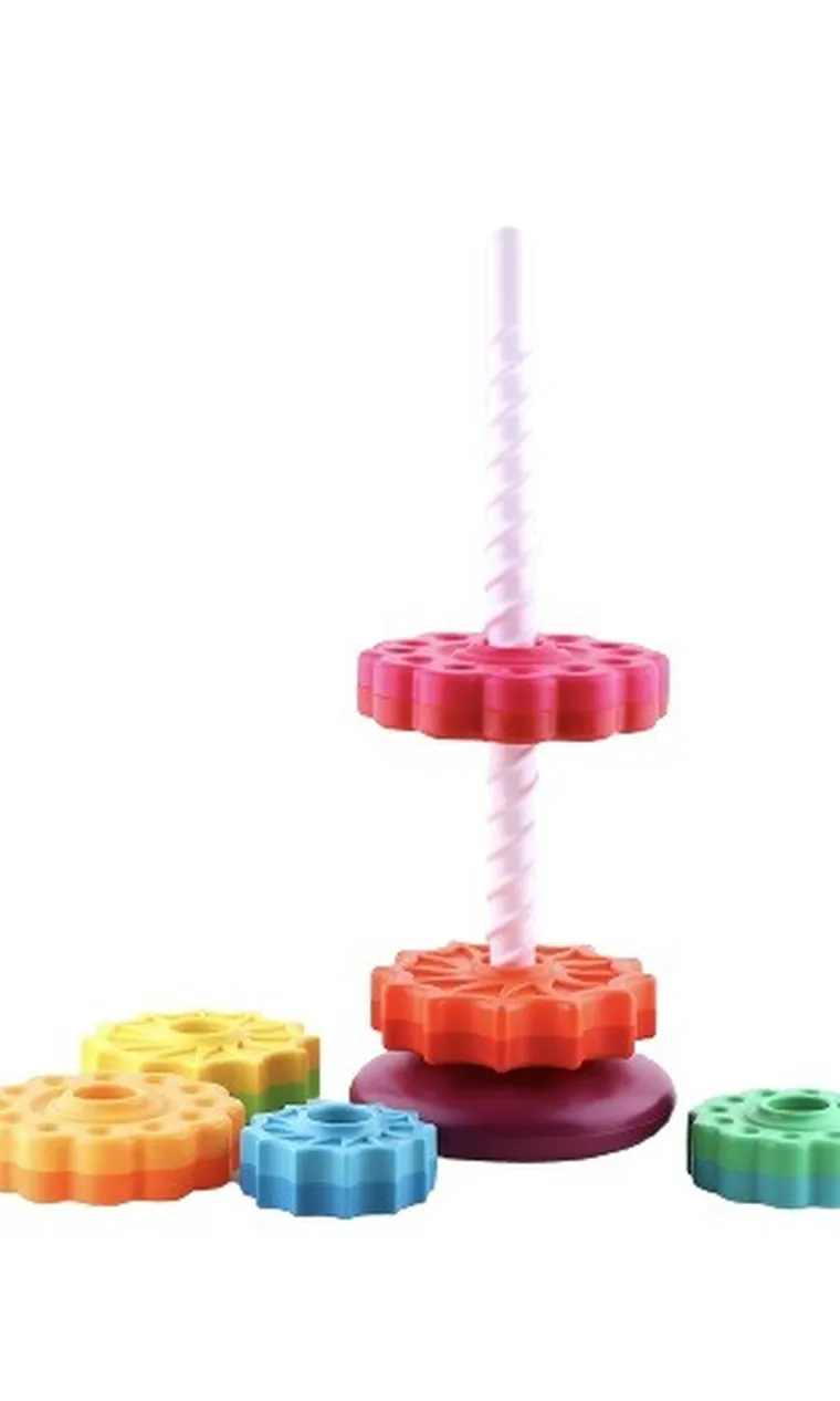 Bam Bam, tęczowa spirala, piramidka