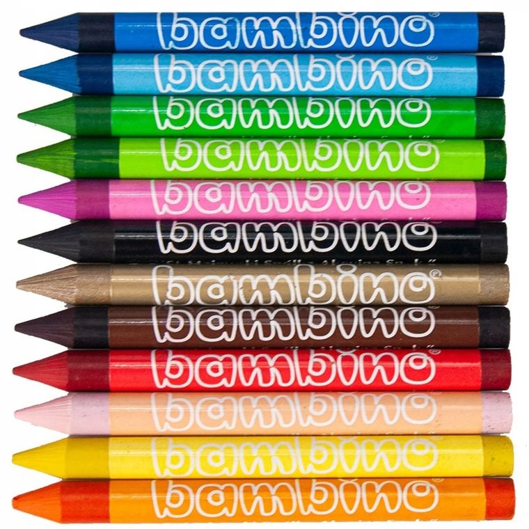 Bambino, kredki szkolne, 12 kolorów