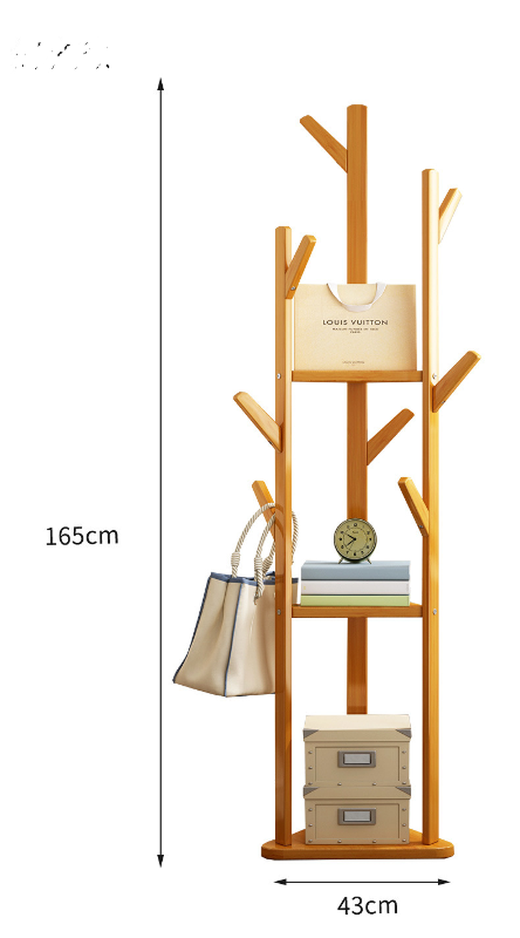 Bambusowy, wieszak, drzewo, 165 cm