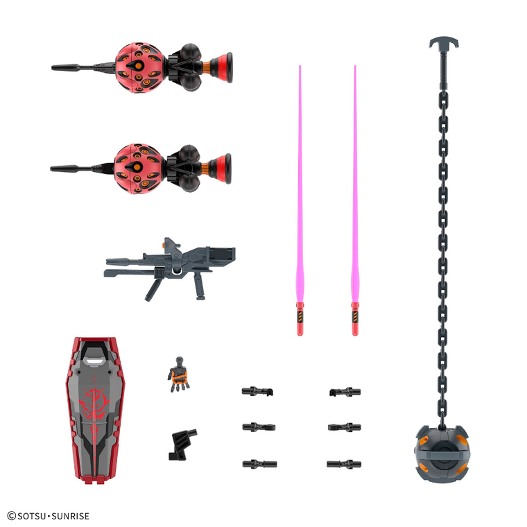 Bandai, HG GQuuuuuuX, Red Gundam, model kolekcjonerski do składania, 1:144