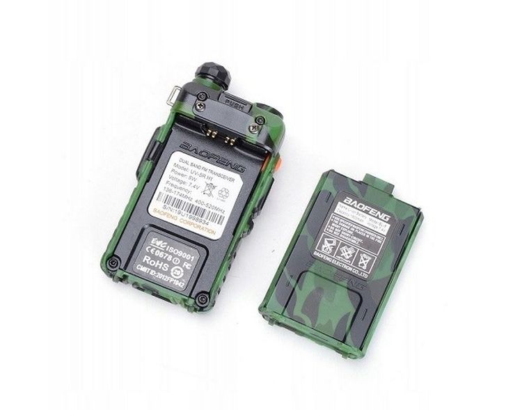Baofeng, krótkofalówka, UV-5R HTQ 1800mAh Camo, Radiotelefon Walkie Talkie Skaner Kamuflaż