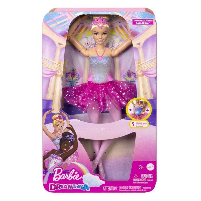 Barbie, Baletnica, Magiczne światełka, lalka blondynka