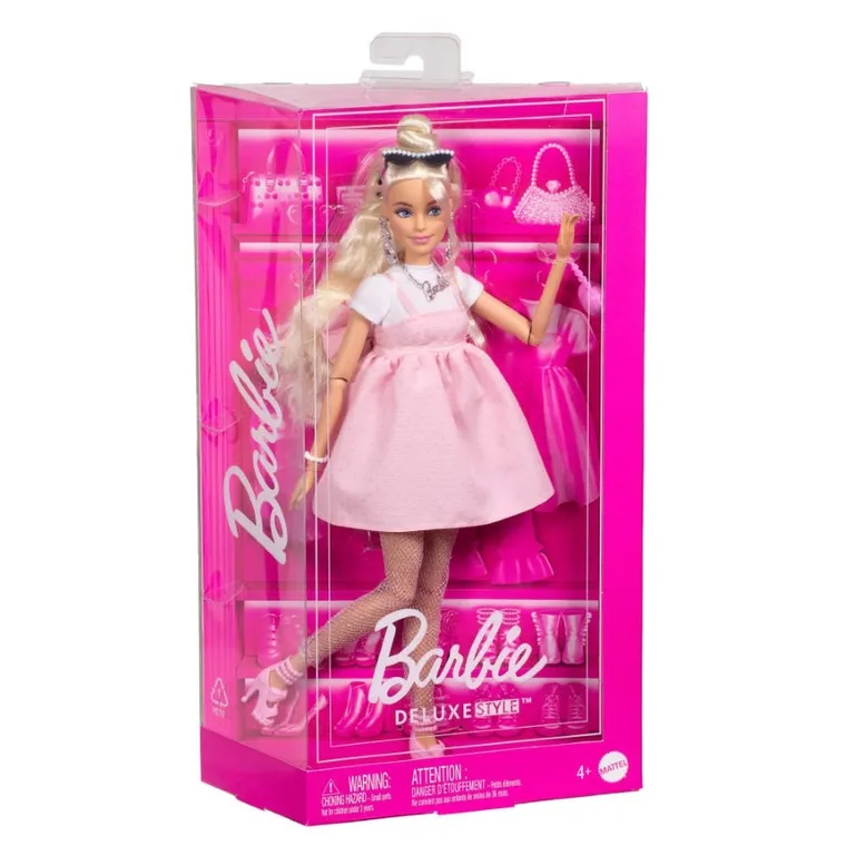 Barbie, Deluxe Style, sukienka z kokardą, lalka