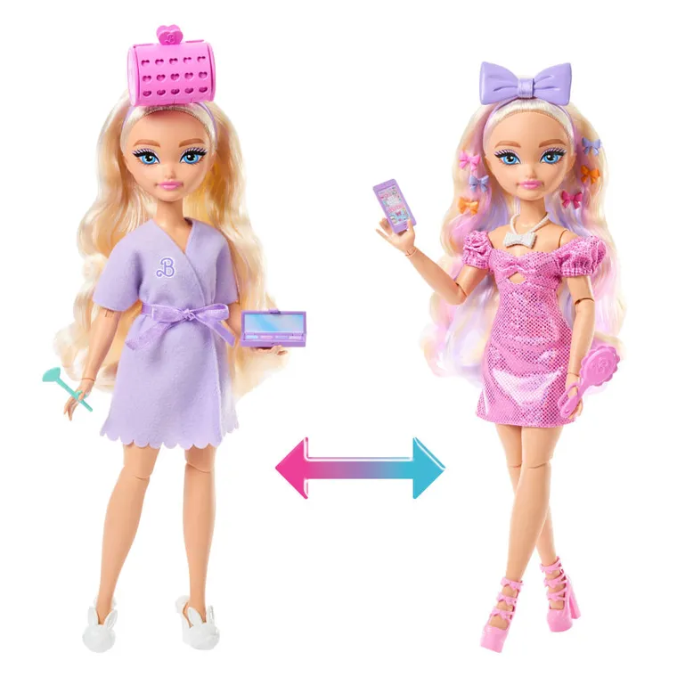 Barbie, Dream Besties, Wyszykuj się ze mną, lalka Malibu z akcesoriami