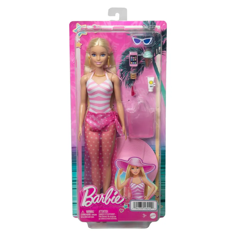 Barbie, Dzień na plaży, lalka i akcesoria