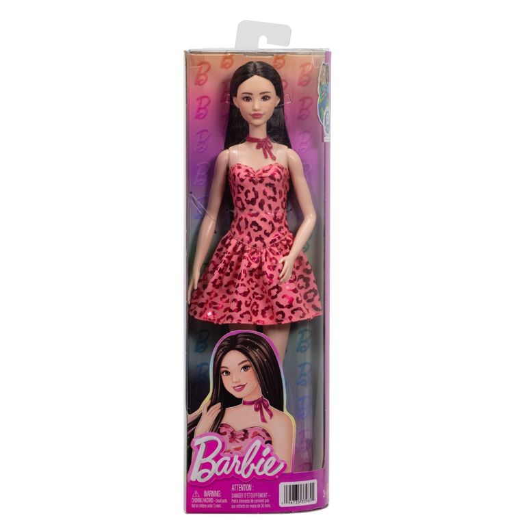 Barbie Fashionistas, Różowy strój w panterkę, lalka