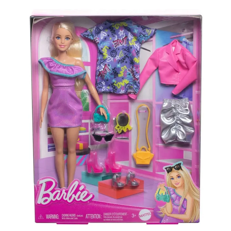 Barbie, Lalka i wyjściowe ubranka, zestaw do zabawy