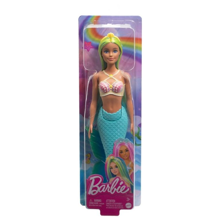 Barbie, lalka syrenka, turkusowy ogon