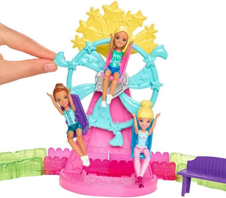 Barbie, On the Go, Wesołe miasteczko, zestaw z kucykiem i lalką