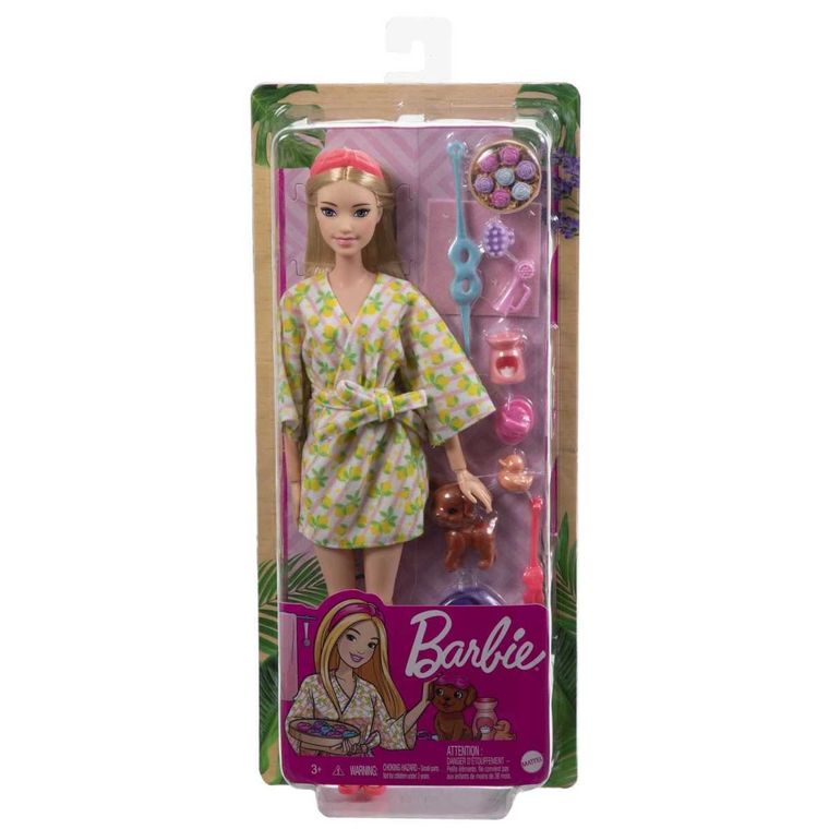 Barbie, Relaks Spa, zestaw z lalką i akcesoriami