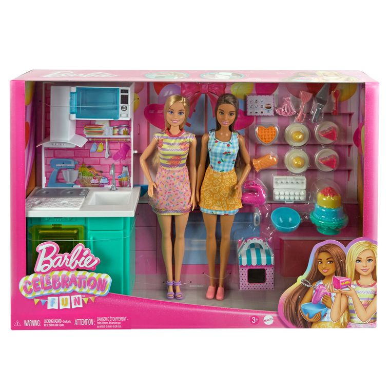 Barbie, Wspólne wypieki, zestaw z 2 lalkami i akcesoriami